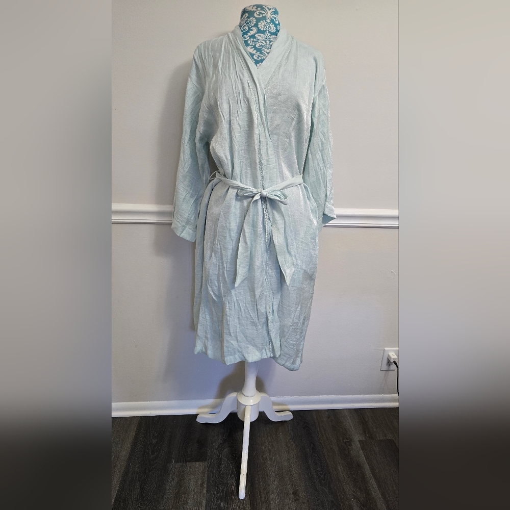 Light Blue Belted Dress